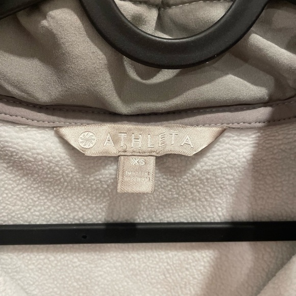 Athleta Light Gray Women's Hoodie - Picture 3 of 5